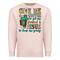 Pale Pink give me coffee to get me started Premium Sweatshirt - texasbilliewilder