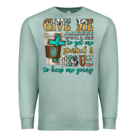 Seafoam give me coffee to get me started Premium Sweatshirt - texasbilliewilder