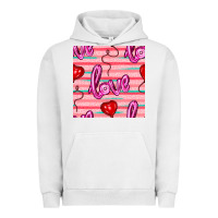 Pigment Lunar Rock valentines day heart and love balloons seamless pattern Urban Hoodie - BundleAndBundleShop