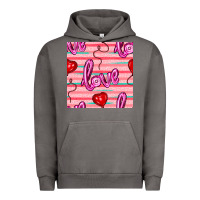 Pigment Tornado valentines day heart and love balloons seamless pattern Urban Hoodie - BundleAndBundleShop