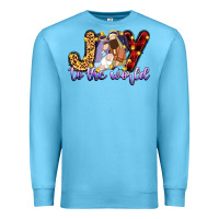 Ocean Blue joy to the world Premium Sweatshirt - Zillion Design Studio