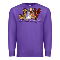Purple joy to the world Premium Sweatshirt - Zillion Design Studio