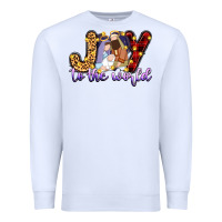 White joy to the world Premium Sweatshirt - Zillion Design Studio