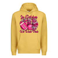 Antique Gold in october we wear pink cheer with football breast Premium Hoodie - JahusDesignShop