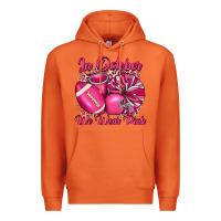Carrot in october we wear pink cheer with football breast Premium Hoodie - JahusDesignShop