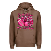 Chestnut in october we wear pink cheer with football breast Premium Hoodie - JahusDesignShop