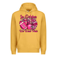 Mustard in october we wear pink cheer with football breast Premium Hoodie - JahusDesignShop