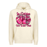Sandshell in october we wear pink cheer with football breast Premium Hoodie - JahusDesignShop