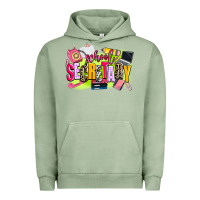 Pigment Oil Green school secretary Urban Hoodie - AdoDesignShop