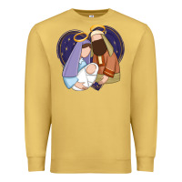 Antique Gold holy night jesus birth Premium Sweatshirt - Zillion Design Studio