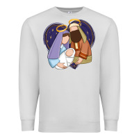 Dove Grey holy night jesus birth Premium Sweatshirt - Zillion Design Studio