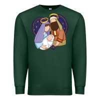 Sports Green holy night jesus birth Premium Sweatshirt - Zillion Design Studio
