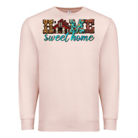 Pale Pink home sweet home Premium Sweatshirt - texasbilliewilder