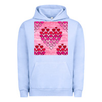 Pigment Grape Ice valentines day hearts seamless pattern Urban Hoodie - BundleAndBundleShop