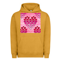 Pigment Peanut Butter valentines day hearts seamless pattern Urban Hoodie - BundleAndBundleShop