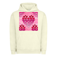Pigment Pistachio valentines day hearts seamless pattern Urban Hoodie - BundleAndBundleShop