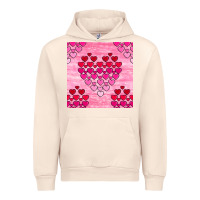 Sandshell valentines day hearts seamless pattern Urban Hoodie - BundleAndBundleShop