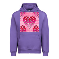 Tulip valentines day hearts seamless pattern Urban Hoodie - BundleAndBundleShop