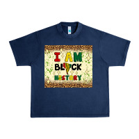 Navy i am black history Urban Heavy Tee - Artiststas