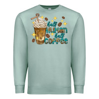Seafoam half human half coffee Premium Sweatshirt - texasbilliewilder