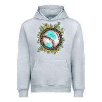 Heather Grey baseball gemstone sunflower Urban Hoodie - JahusDesignShop