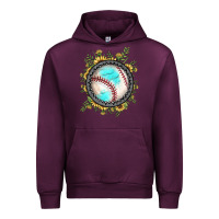 Mauve Wine baseball gemstone sunflower Urban Hoodie - JahusDesignShop