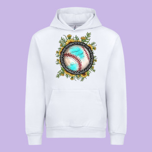 Baseball Gemstone Sunflower Urban Hoodie Designed By Jahusdesignshop