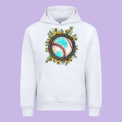 Baseball Gemstone Sunflower Urban Hoodie Designed By Jahusdesignshop