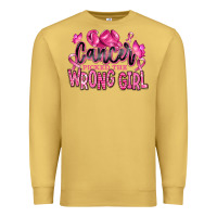 Antique Gold cancer picked the wrong girl Premium Sweatshirt - RanaPortraitStore