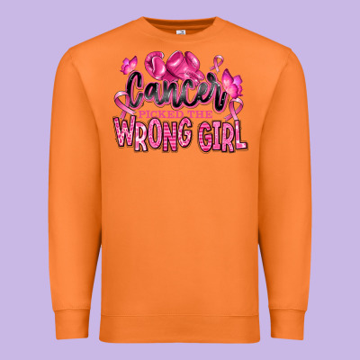 Premium Sweatshirt cancer picked the wrong girl