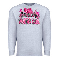 Heather Grey cancer picked the wrong girl Premium Sweatshirt - RanaPortraitStore
