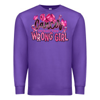 Purple cancer picked the wrong girl Premium Sweatshirt - RanaPortraitStore