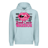 Blue Mist breast cancer warrior lips Premium Hoodie - JahusDesignShop