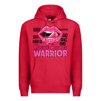 Cardinal breast cancer warrior lips Premium Hoodie - JahusDesignShop