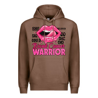 Chestnut breast cancer warrior lips Premium Hoodie - JahusDesignShop