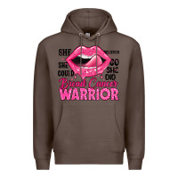 Coffee breast cancer warrior lips Premium Hoodie - JahusDesignShop