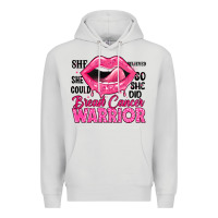 Dove Grey breast cancer warrior lips Premium Hoodie - JahusDesignShop