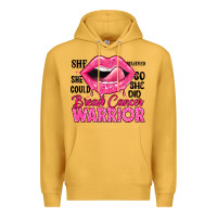 Mustard breast cancer warrior lips Premium Hoodie - JahusDesignShop