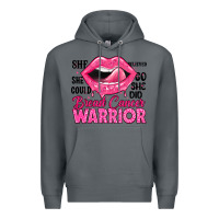 Rock breast cancer warrior lips Premium Hoodie - JahusDesignShop