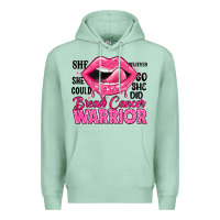 Seafoam breast cancer warrior lips Premium Hoodie - JahusDesignShop