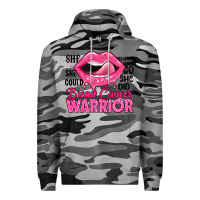 Slate Camo breast cancer warrior lips Premium Hoodie - JahusDesignShop
