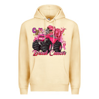 Pina Colada crush breast cancer monster truck with dinosaur Premium Hoodie - JahusDesignShop