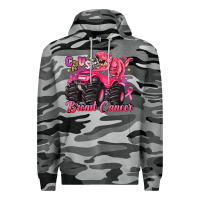 Slate Camo crush breast cancer monster truck with dinosaur Premium Hoodie - JahusDesignShop