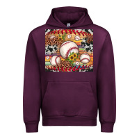 Mauve Wine baseball leopard cowhide sunflower Urban Hoodie - JahusDesignShop