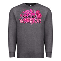 Charcoal Heather breast cancer warrior Premium Sweatshirt - RanaPortraitStore