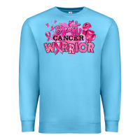 Ocean Blue breast cancer warrior Premium Sweatshirt - RanaPortraitStore