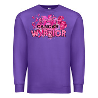 Purple breast cancer warrior Premium Sweatshirt - RanaPortraitStore