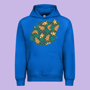 Christmas Gingerbread Cookies Patch Urban Hoodie Designed By Bundleandbundleshop