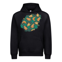 Foreset Green christmas gingerbread cookies patch Urban Hoodie - BundleAndBundleShop