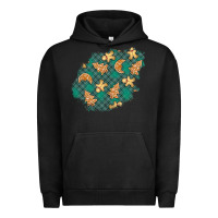 Pigment Black christmas gingerbread cookies patch Urban Hoodie - BundleAndBundleShop